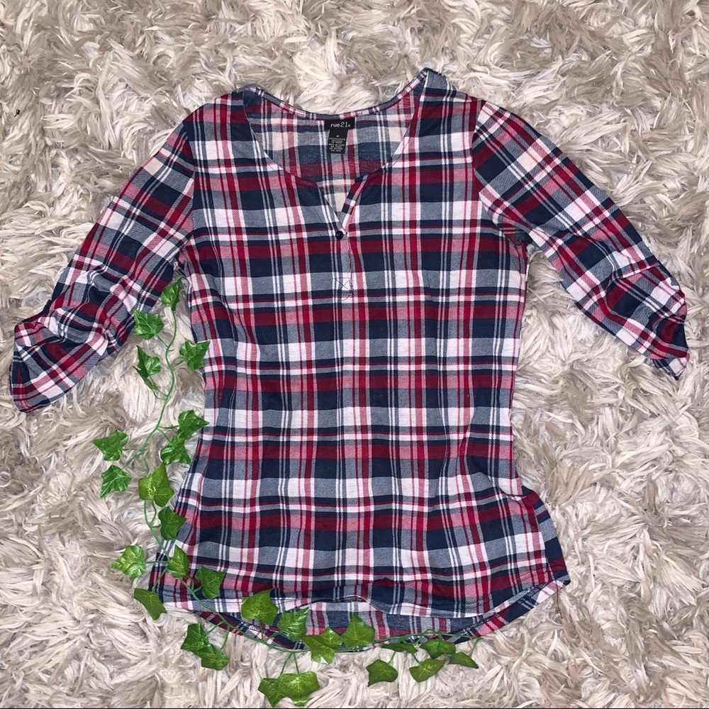 Plaid Print Shirt